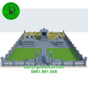 Khuôn viên lăng mộ đá Đ042